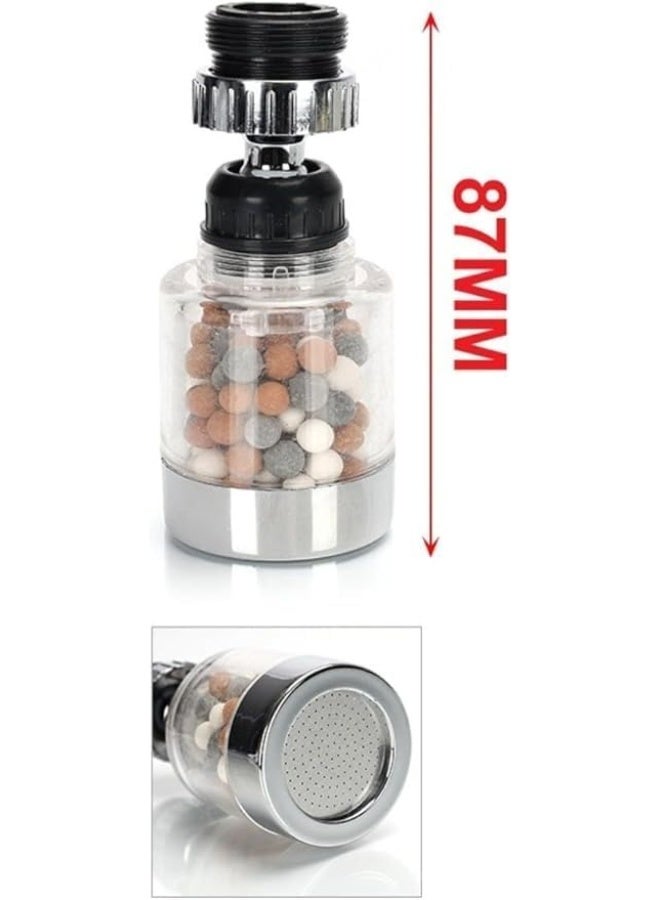 Pressurized Faucet Aerator 360° Rotation – Universal Water Saving Sprayer with Ion Filter for Kitchen and Bathroom Sinks - Image 4